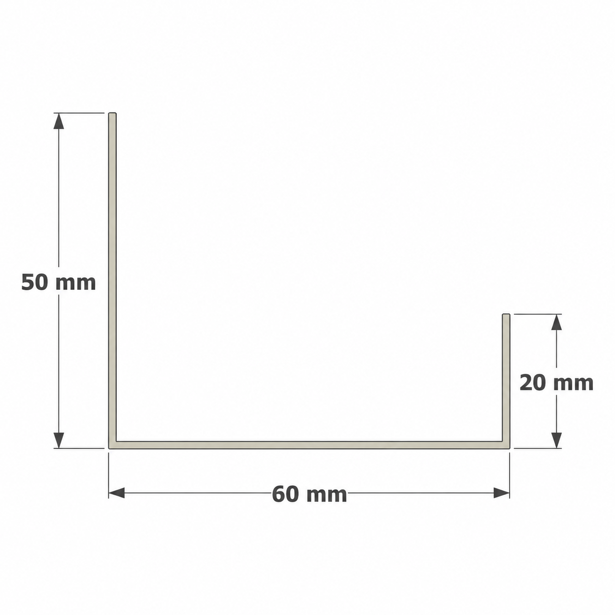 Dimensions des chéneaux SUNDIY beige sable RAL 7044