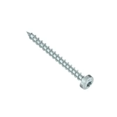 HECO-TOPIX-plus, tête ronde, T-Drive, filet total variable, zingué blanc, A3K, Dim. 4.0x50mm - Réf. 60543