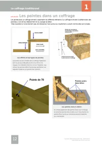 Extrait de la rubrique coffrage traditionnel