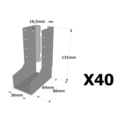 Sabots à ailes intérieures, gamme SAI CLASSIQUE (épaisseur 2mm) - Réf. SAIL300/38/2_40