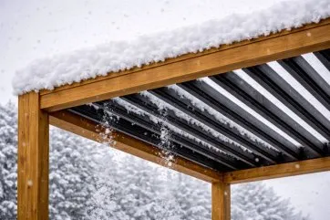 Toujours laisser les lames ouvertes en cas de chutes de neige