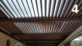 Résultat final&nbsp;: toit bioclimatique opérationnel