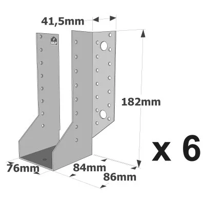 Sabots à ailes extérieures, gamme SAE CLASSIQUE (épaisseur 2mm, profondeur 84mm) - Réf. SAE440/76/2_6