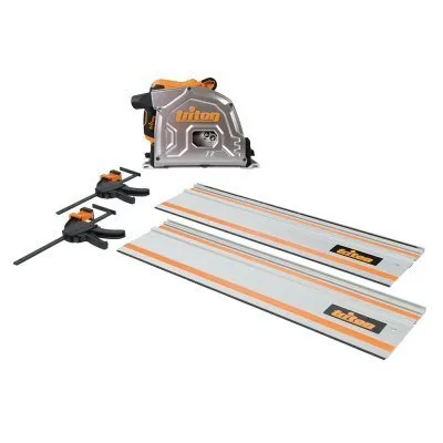Ensemble scie circulaire plongeante 1 400 W, diam. de disques 165mm et rail de guidage - TTS1400KIT - Réf. 201391