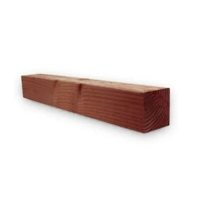 Poteau douglas, bois massif sec raboté qualité charpente 90x90mm - Autoclave marron