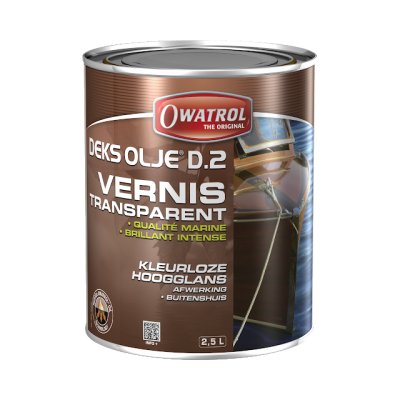 Deks Olje D.2 : Vernis Marine brillant intense spécial pour bois durs - Réf. 842
