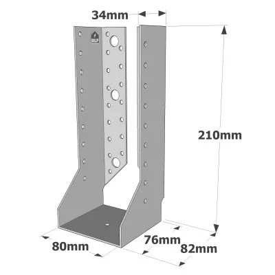 Sabots à ailes intérieures, gamme SAI CLASSIQUE (épaisseur 2mm) - Réf. SAI500/80/2