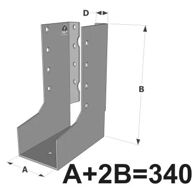 Sabots à ailes intérieures, gamme SAI SUR MESURE (épaisseur 2mm) - Réf. SAIL340/2X