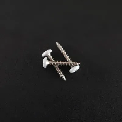 Vis bois et panneaux à tête ronde PZ - INOX A2 - BLANC - D 3.5 x L20 pour fixer les lames SUNDIY (bois et alu)