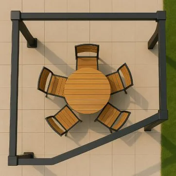 ❌ Structure avec poutres non parallèles