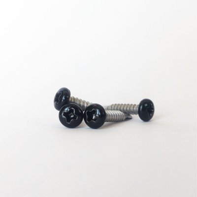 Vis autoperceuse à tête cylindrique bombée - INOX - NOIR (RAL9005) - D3,5 x L19 - 100 unités - Réf. RAL9005-300399070_100