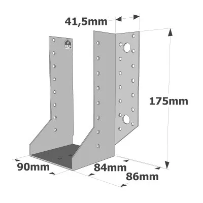 Sabots à ailes extérieures, gamme SAE CLASSIQUE (épaisseur 2mm, profondeur 84mm) - Réf. SAE440/90/2