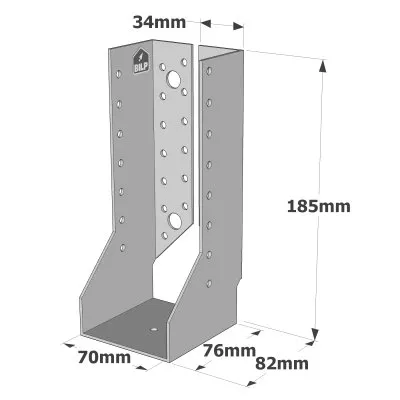 Sabots à ailes intérieures, gamme SAI CLASSIQUE (épaisseur 2mm) - Réf. SAI440/70/2