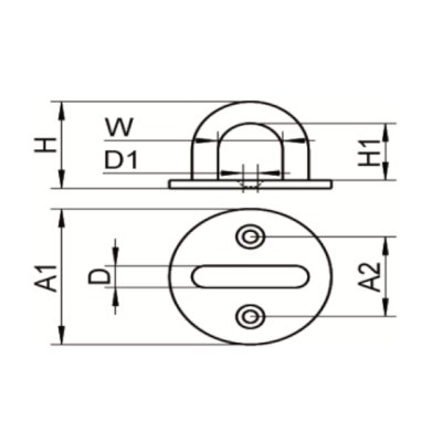 Grands sabots à ailes intérieures, gamme GLI ECONOMIQUE (développé 500mm, épaisseur 2.5mm, profondeur 90mm) - Réf. GLI500/80/2,5