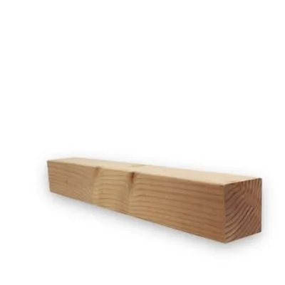 Douglasie-Pfosten, gehobeltes trockenes Massivholz, Strukturqualität 90x90mm - Natur ohne Behandlung