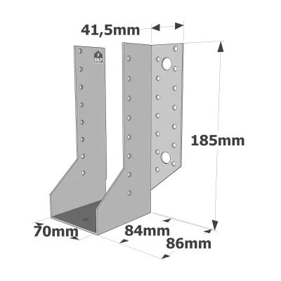 Sabots à ailes extérieures, gamme SAE CLASSIQUE (épaisseur 2mm, profondeur 84mm) - Réf. SAE440/70/2