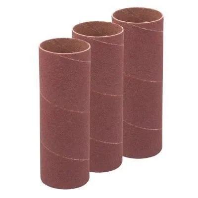 Lot de 3 manchons de ponçage de 140mm - D38mm, grains 120 - Réf. 272282