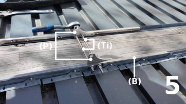 Solidarisation des deux travées