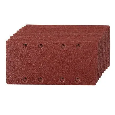Lot de 10 feuilles abrasives 1/3 auto-agrippantes perforées - Grain 60mm - Réf. 282540