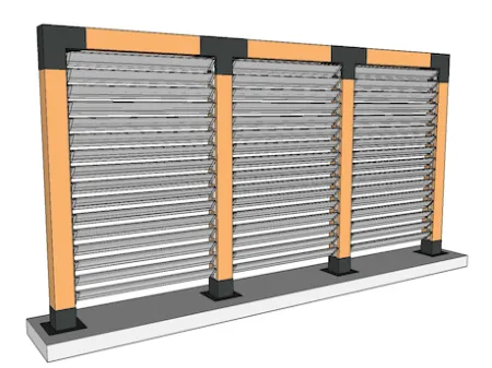 Avec une structure 120mm