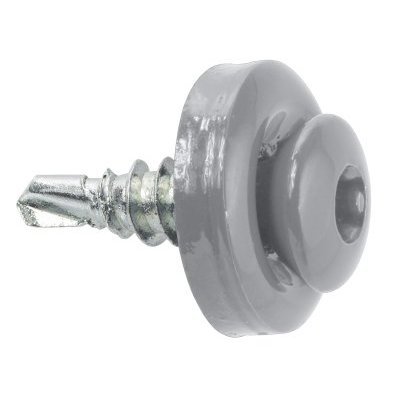 Fixation des lames ALUMINIUM - avec joint EPDM - tête colorée - Réf. WSBP-T-48019-9006_10