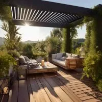 Vignette de l'article : Une pergola autoportée : un projet de bricolage accessible à tous !