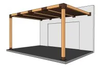 Vignette de l'article : Pergola en structure 120 mm