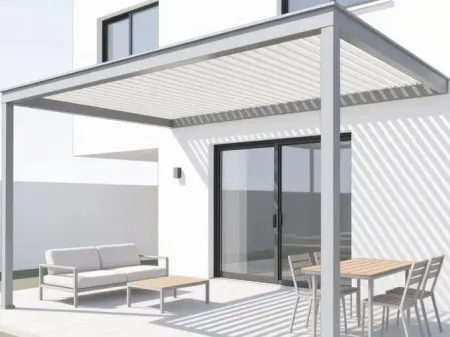 Implantation d'une pergola sur une parcelle