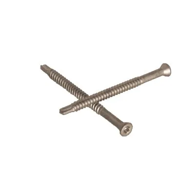Vis pour lambourdes/solives métalliques - coloris Inox - Réf. 39041INOX-100