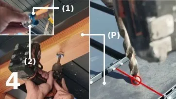 Perçage de la poutre