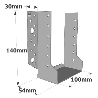 Sabots à ailes extérieures, gamme SBE ECONOMIQUE (épaisseur 1,5mm, profondeur 55mm) - Réf. SBE100/140