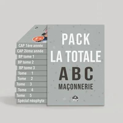Pack LA TOTALE : TOUTE la collection ABC-MAÇONNERIE : Pack EXPERT + Pack ETUDIANT + Guide de Maçonnerie (TÉLÉCHARGEMENT)