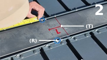 Cote L&nbsp;: trou de passage de la tige du treuil