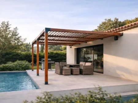 La pergola bioclimatique de Benjamin