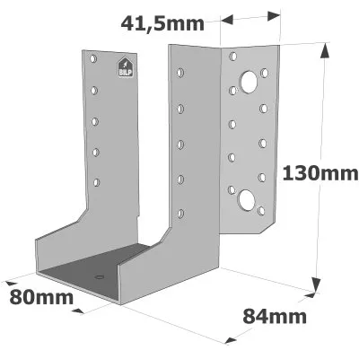 Sabots à ailes extérieures, gamme SAE CLASSIQUE (épaisseur 2mm, profondeur 84mm) - Réf. SAEL340/80/2