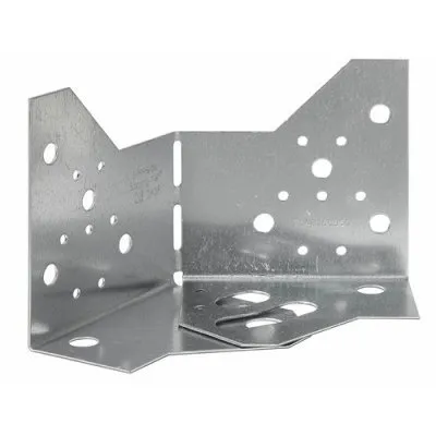 Équerre réglable pour terrasse bois - Fixation poutre bois de hauteur 125 à 200mm - Réf. ABF120