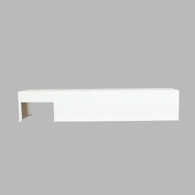Capot blanc RAL9010 - vue de profil
