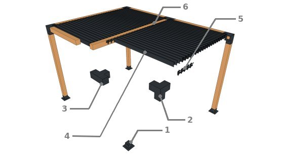 Vue eclatée du modèle le TOP