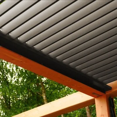 Chéneau Aluminium - Couleur : gris beige - longueur : 2m