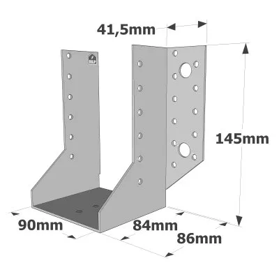 Sabots à ailes extérieures, gamme SAE CLASSIQUE (épaisseur 2mm, profondeur 84mm) - Réf. SAE380/90/2