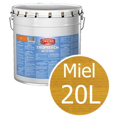 TROPITECH "All in One" : protection teintée LONGUE DUREE pour terrasses et bardages. Phase aqueuse - Réf. 407