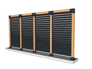 Devis en ligne de votre brise vue avec une structure 90 mm