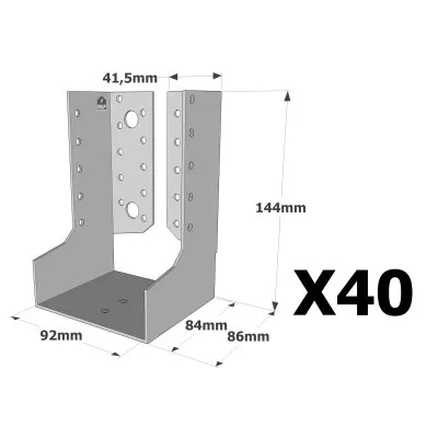 Sabots à ailes intérieures, gamme SAI CLASSIQUE (épaisseur 2mm) - Réf. SAIL380/92/2_40