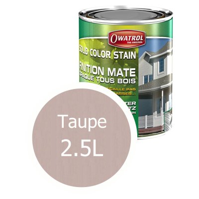 SOLID COLOR STAIN Mat : Finition opaque mate longue durée terrasses et bardages - Phase aqueuse - Réf. 491