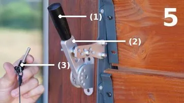 Retrait de la goupille repère