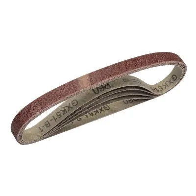 Lot de 5 bandes abrasives 13 x 457 mm - Grain 60mm - Réf. 199545