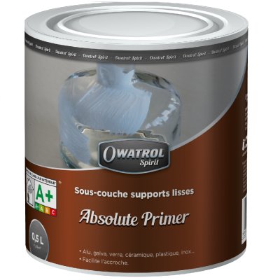 ABSOLUTE PRIMER : Sous couche d'accrochage pour supports lisses (alu, galva, plastique, verre, céramique, inox …) - Réf. 1560