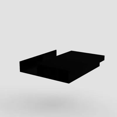 Échantillon lame aluminium (NOIR MAT)