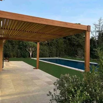 Le kit complet : une pergola prête à installer