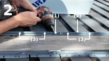 Suppression des rivets d’origine